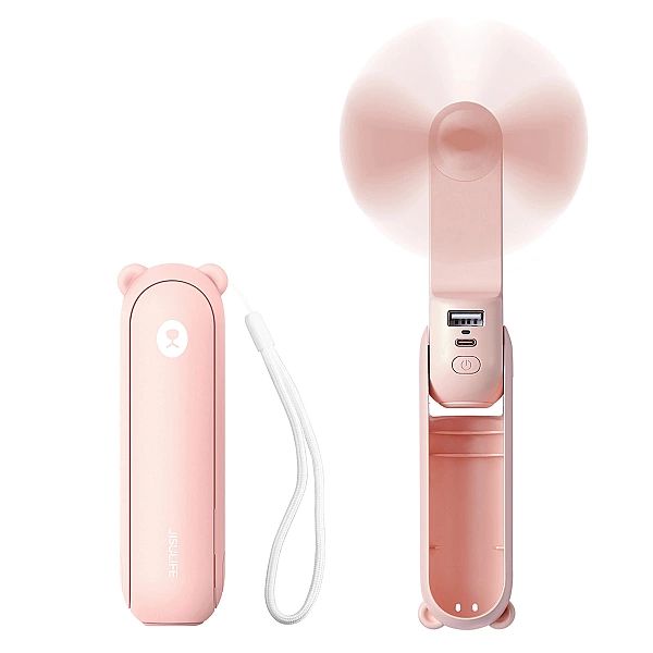 Mini wentylator Jisulife Handheld Fan Life8 przenośny wiatraczek USB z