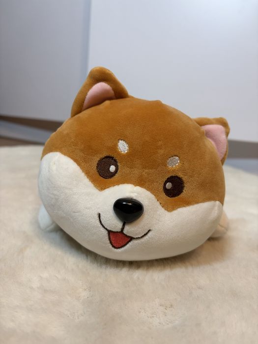 Maskotka pies akita 60cm maskotka pies shiba piesek pluszowy miś 60