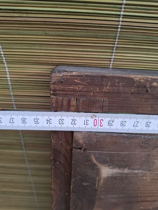 Lustro fazowane drewniana rama przed llw.ś