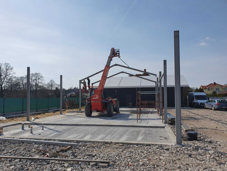 Konstrukcja Hali 15x30x5m 450m2 Konstrukcje stalowe hale PRODUCENT