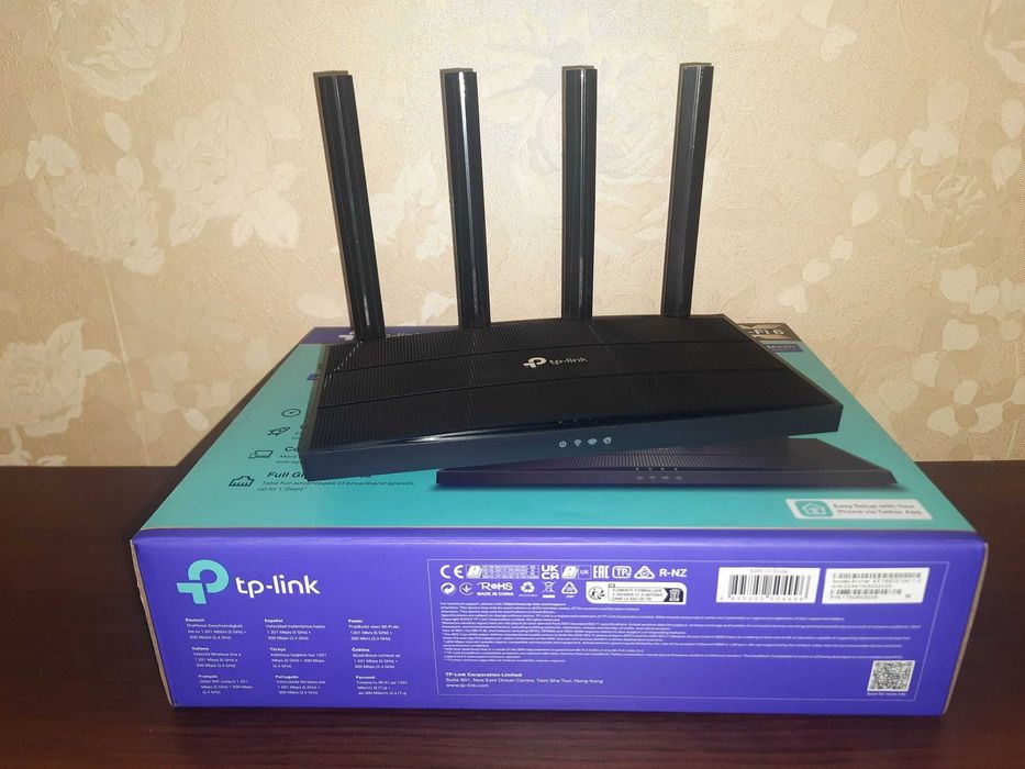 Роутер Wi-Fi 6 новий гігабітний дводіапазонний Archer AX18 (AX1500)