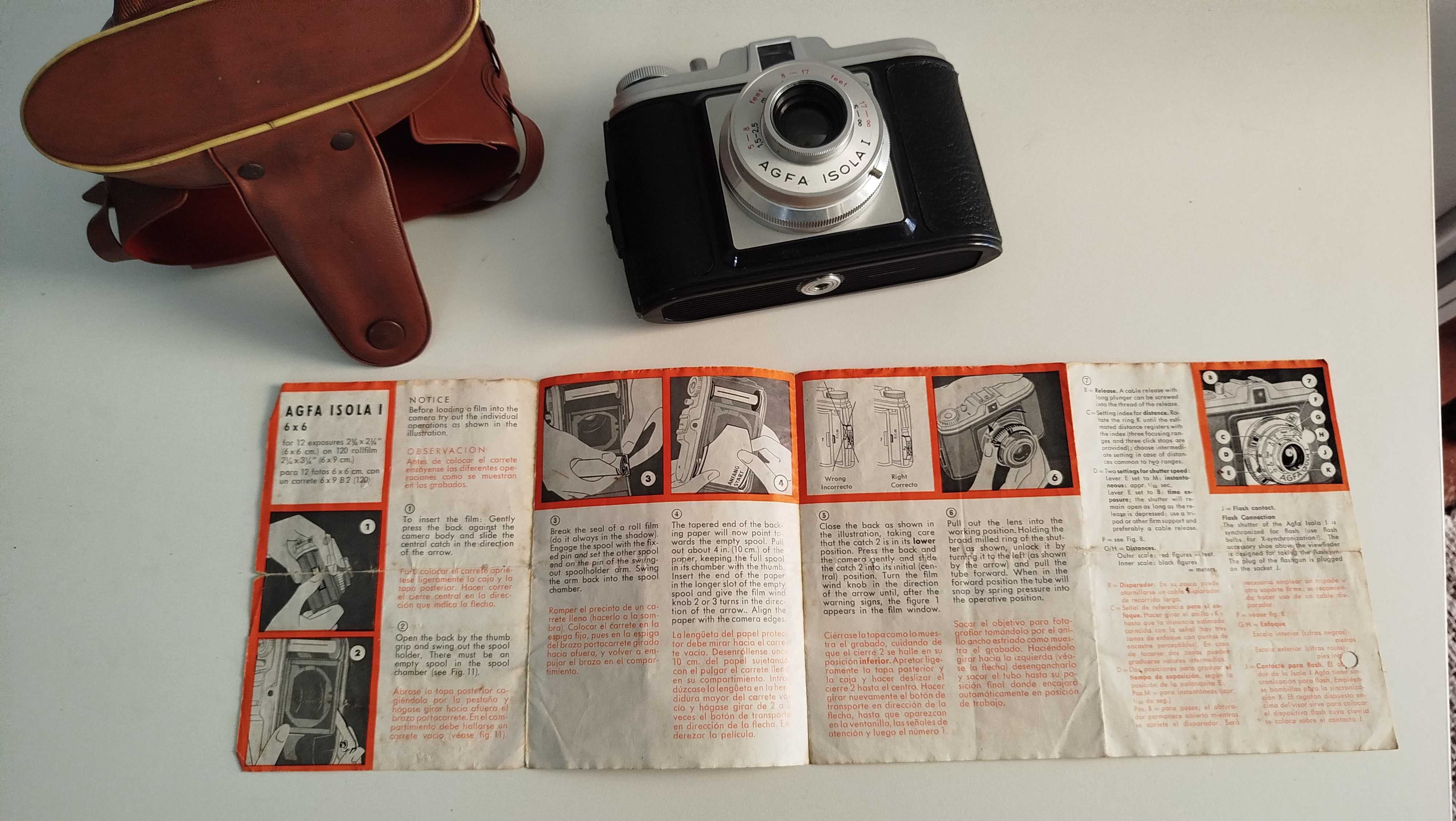 Máquina Fotográfica (Vintage-Coleção) AGFA ISOLA I - Entrega Grátis