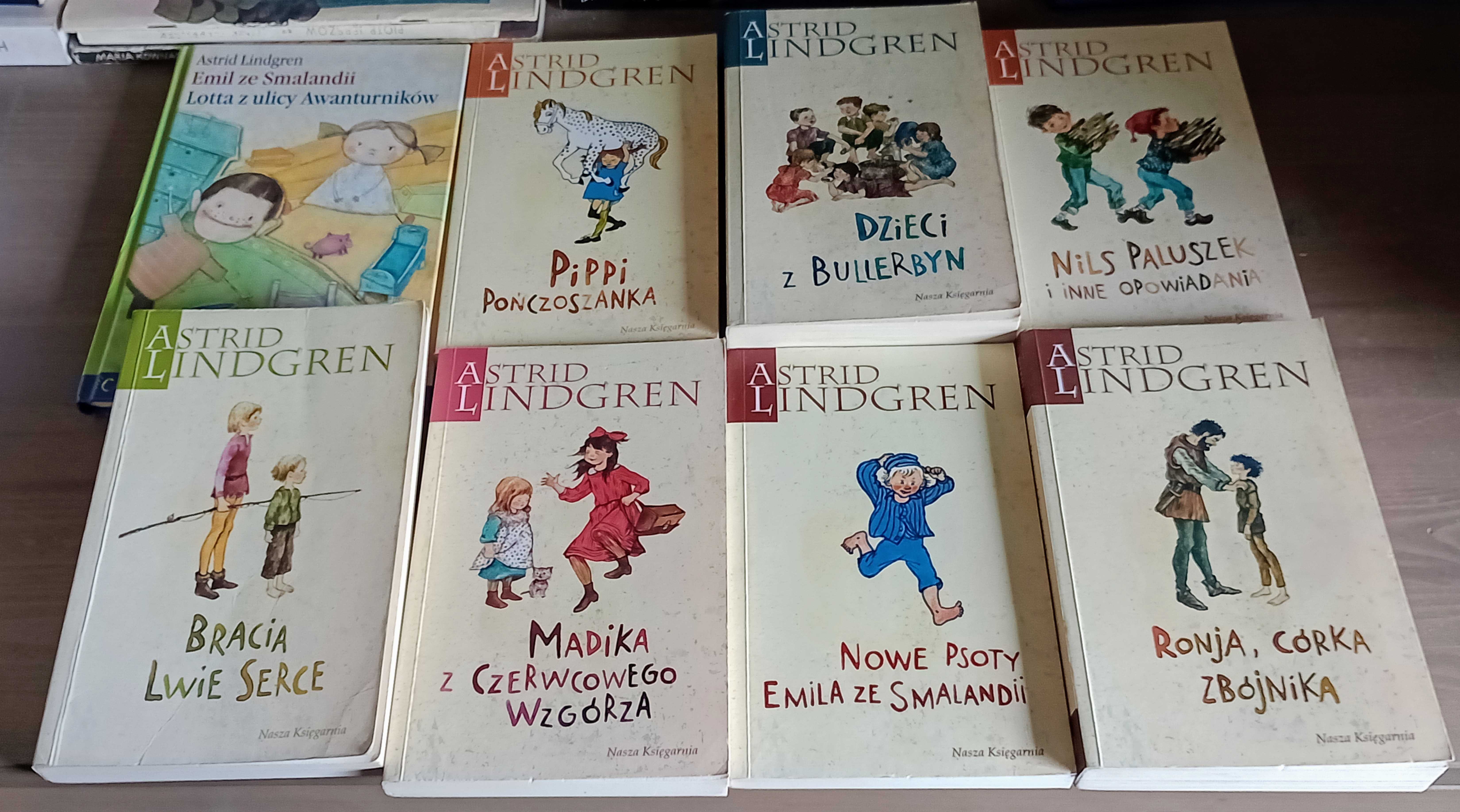 A.Lindgren x 9 Dzieci z Bullerbyn,Pippi,Ronja,Emil,Bracia i inne
