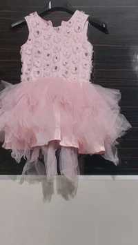 Sukienka różowa 110-116