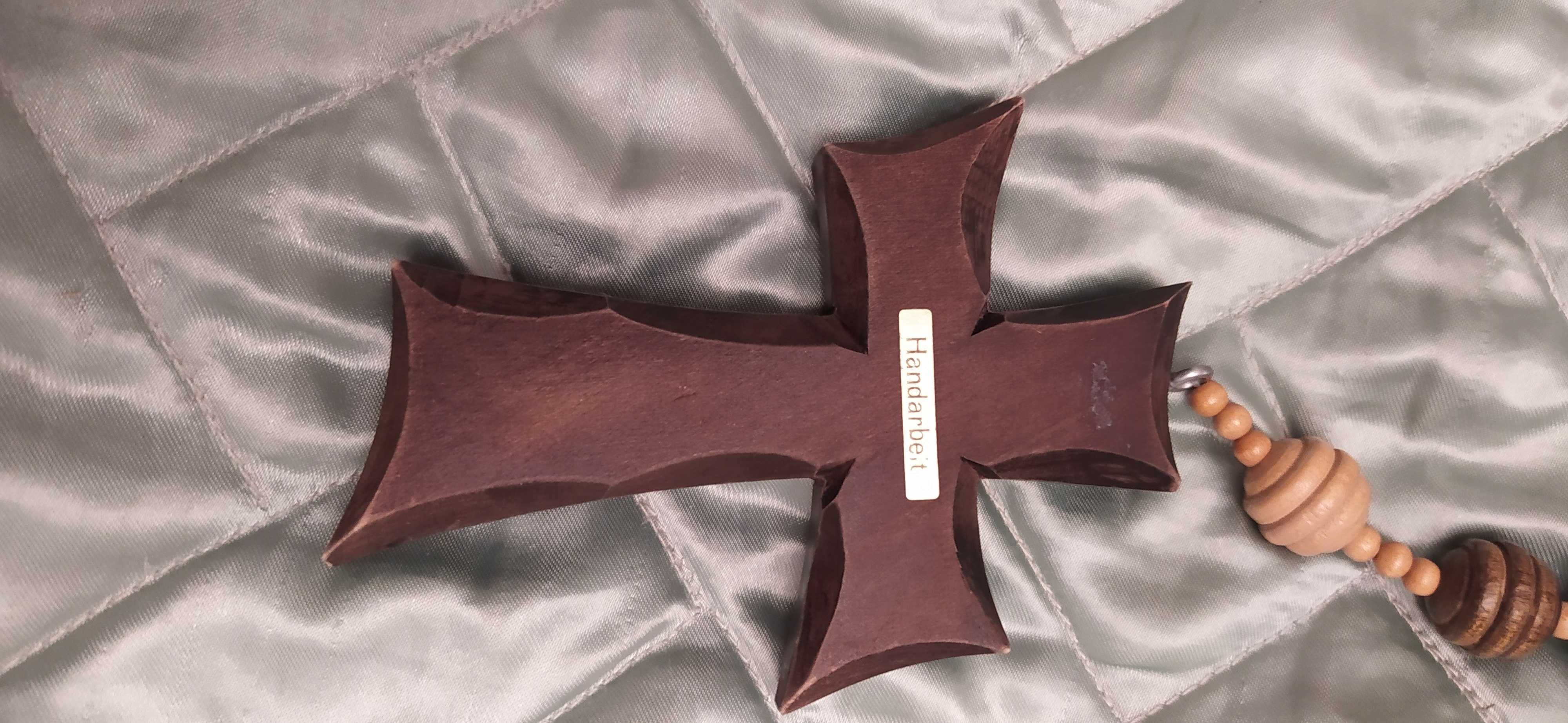 Różaniec drewniany duży - 164cm.Ręczna robota.