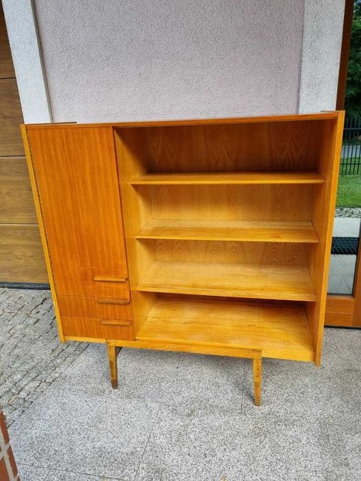 Biblioteczka Witryna Mezulanik Design PRL Lata 60 Czechosłowacja