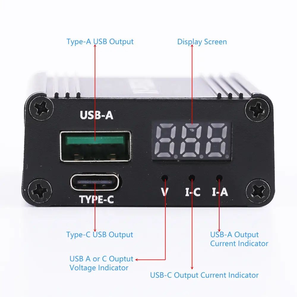 Модуль швидкої зарядки на 100W . XY-PDS100, DC12-28V PD USB QC3.0 / QC