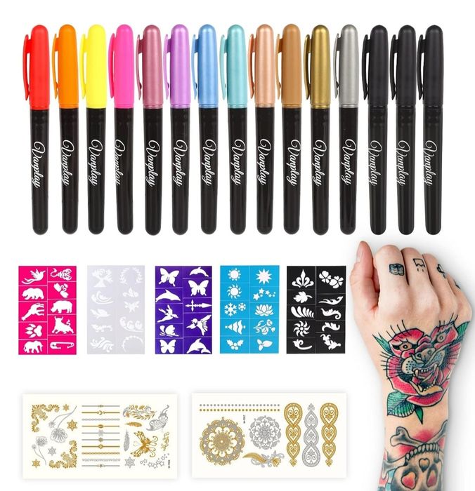 Vanplay Zestaw pisaków do tatuażu