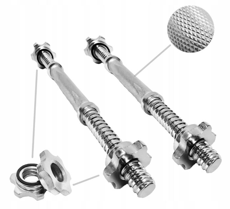 HANTLE HANTELKI 30 kg 2x15 kg ŻELIWNE treningowe do ćwiczeń CIĘŻARKI