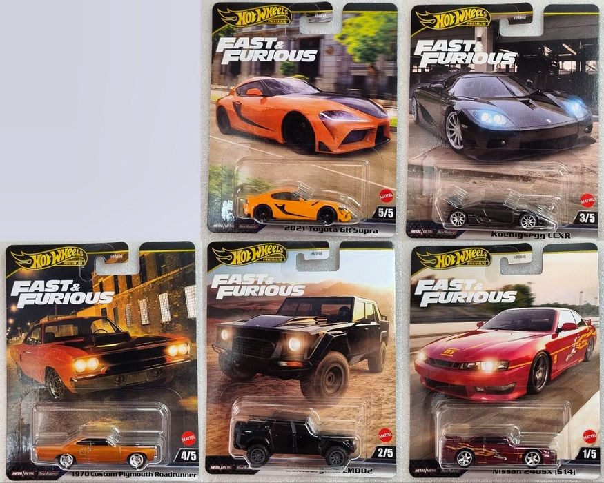 Машинки 1/64 Hot wheels Premium Форсаж - Fast & Furious
