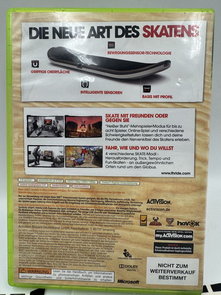 Tony Hawk Ride Xbox 360 Gwarancja