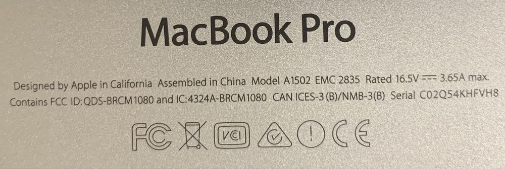 MacBook Pro 2015 Retina A1502