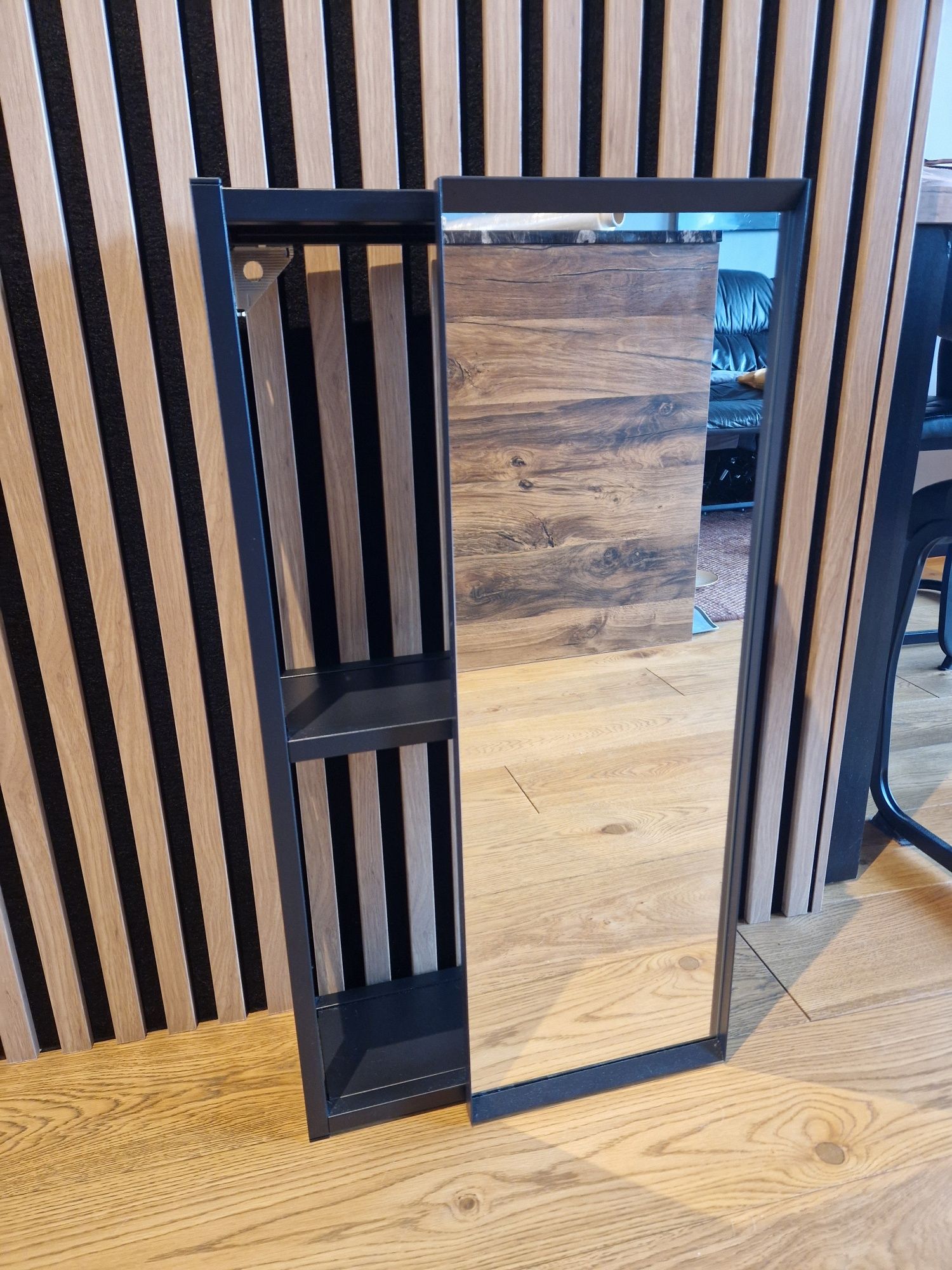 IKEA ENHET Szafka z lustrem antracyt 40x17x75 cm