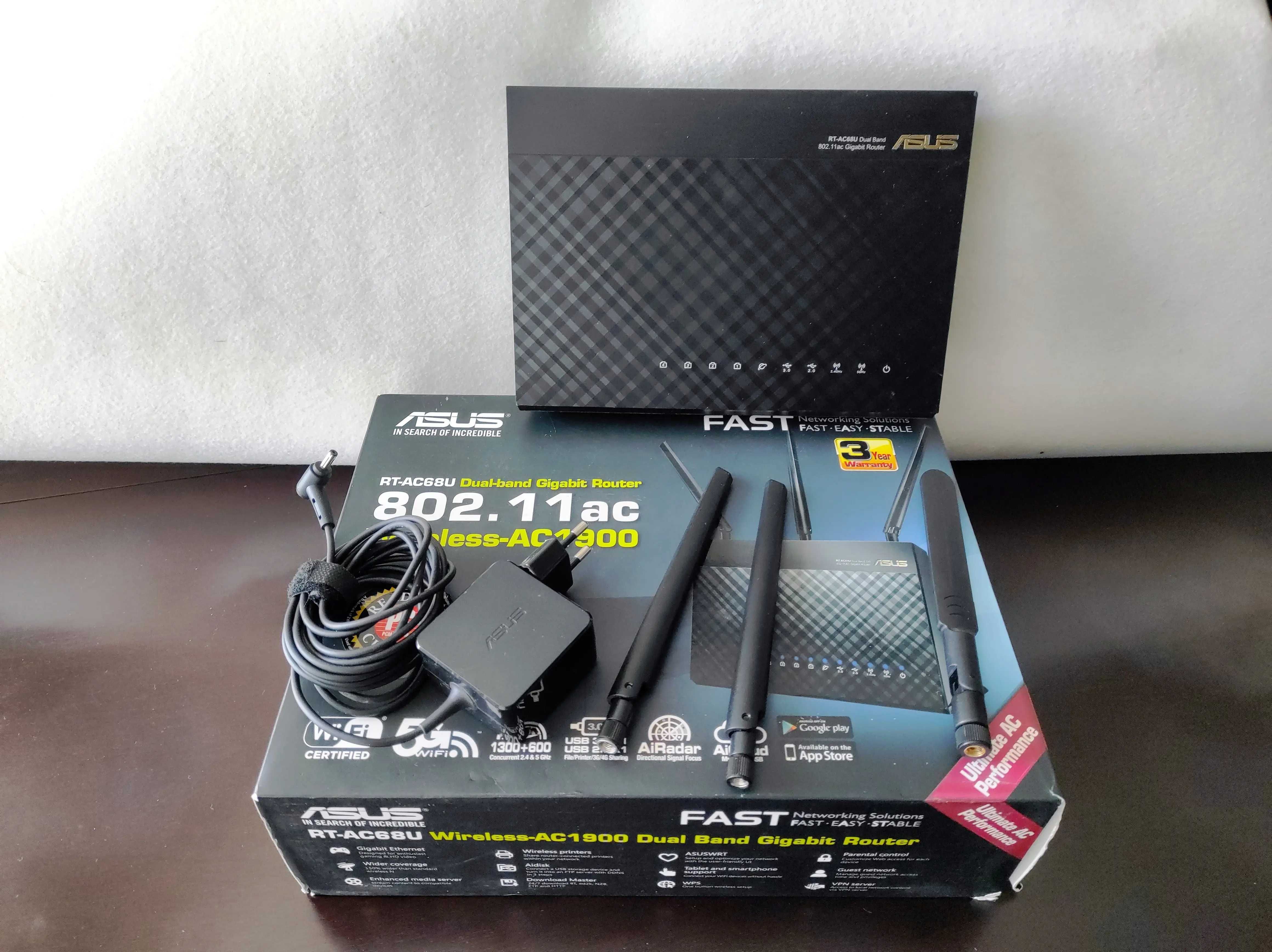 Router ASUS RT-AC68U - Impecável. Firmware de 2025/Ago/19