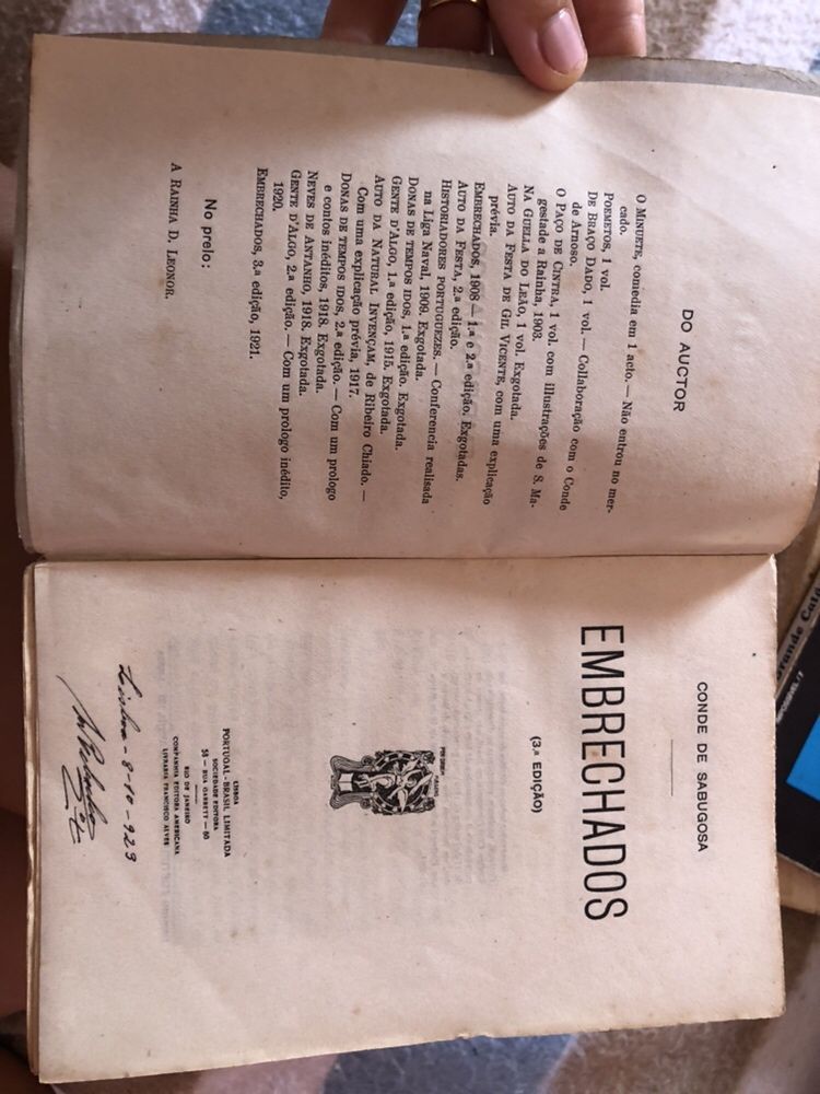 1921 | EMBRECHADOS | Conde de Sabugosa (3a edição)
