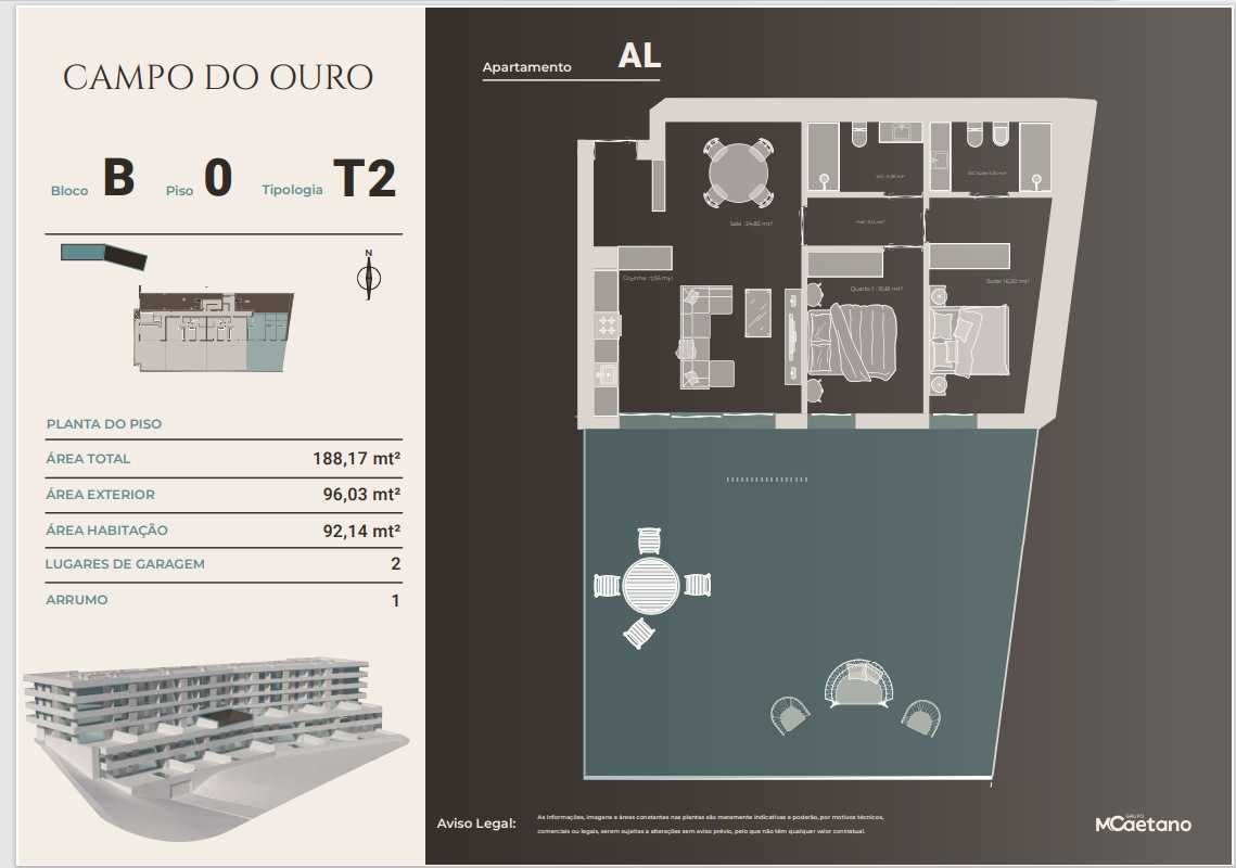 Apartamento t2 à venda na Avenida do Campo do Ouro