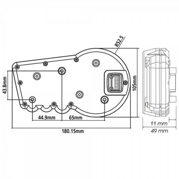 Velocímetro universal koso RX2+ GP