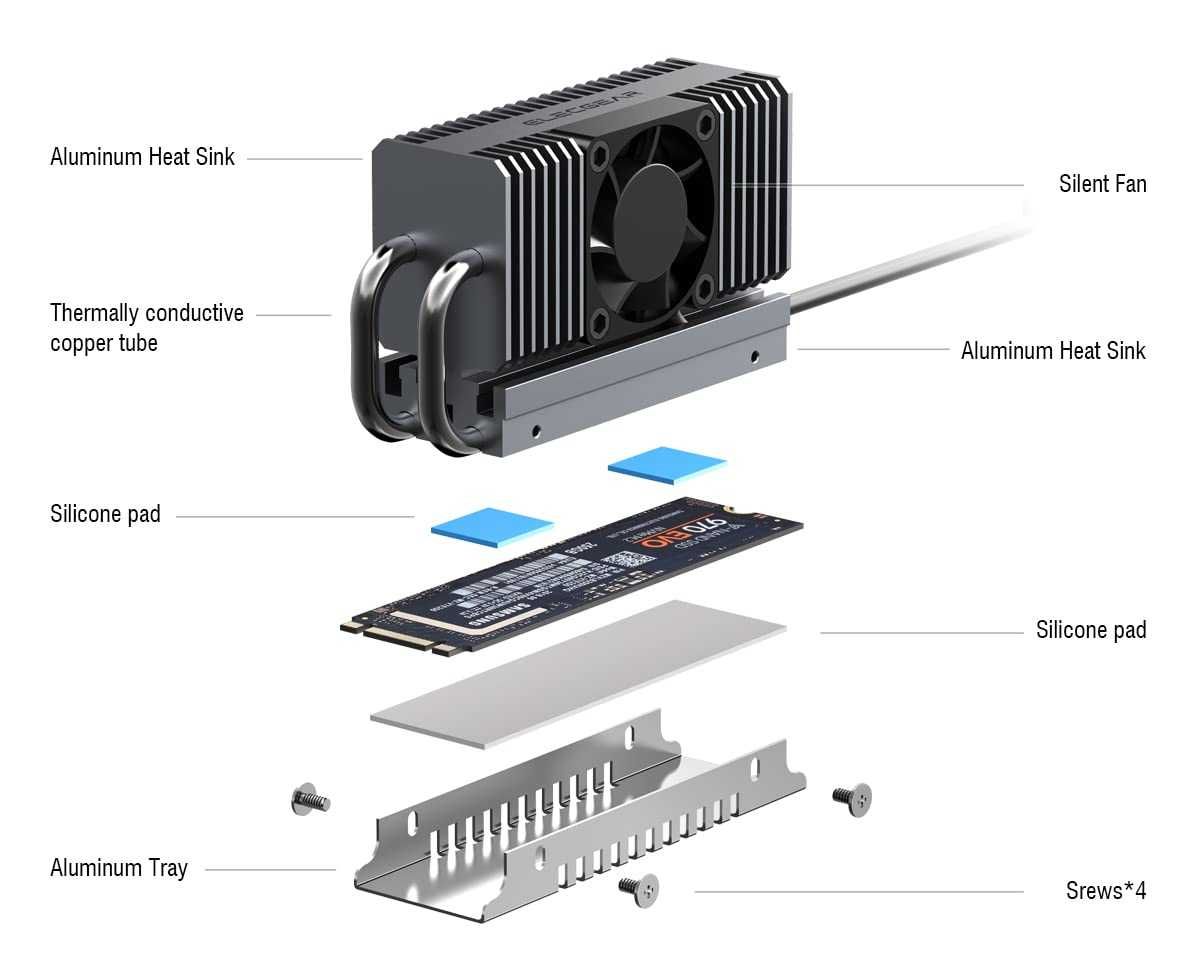 Cooler SSD ElecGear EL-80X M.2 2280