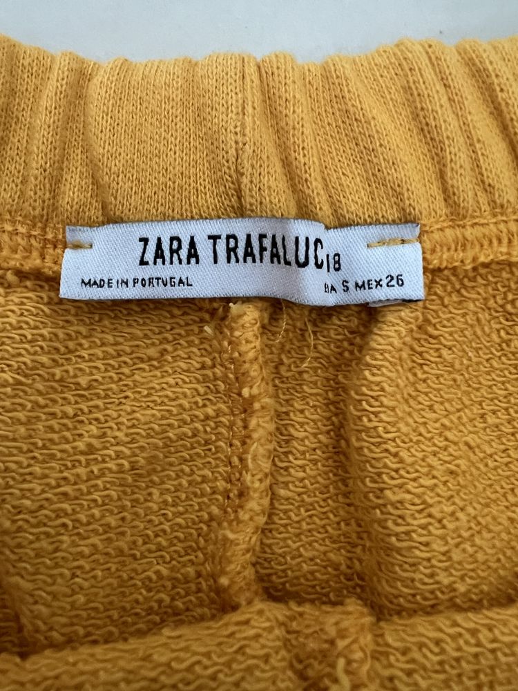 Zara zółte spodenki roz S