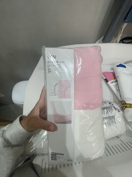 IKEA Gulliver berço, colchao, almofada, protetores, edredon, lençois