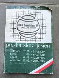 Polski tennis polska złota jesień książka PRL