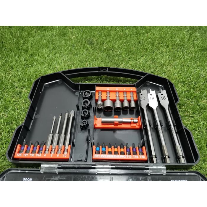 Набір свердл та біт DNIPRO-M Impact, 62 шт. (Уцінка)