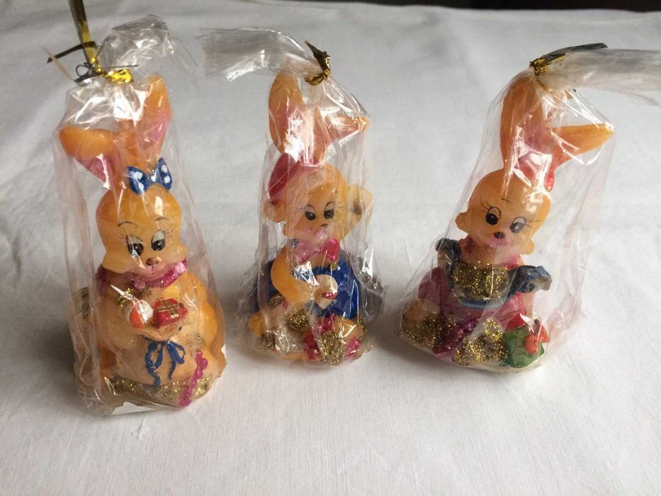 Детские декоративные свечи - Кролики, символ года