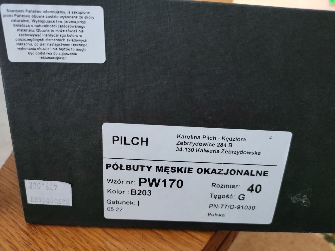 Eleganckie półbuty nowe