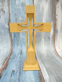 Drewniany Krzyż - Pięknie wykonany -  Rękodzieło