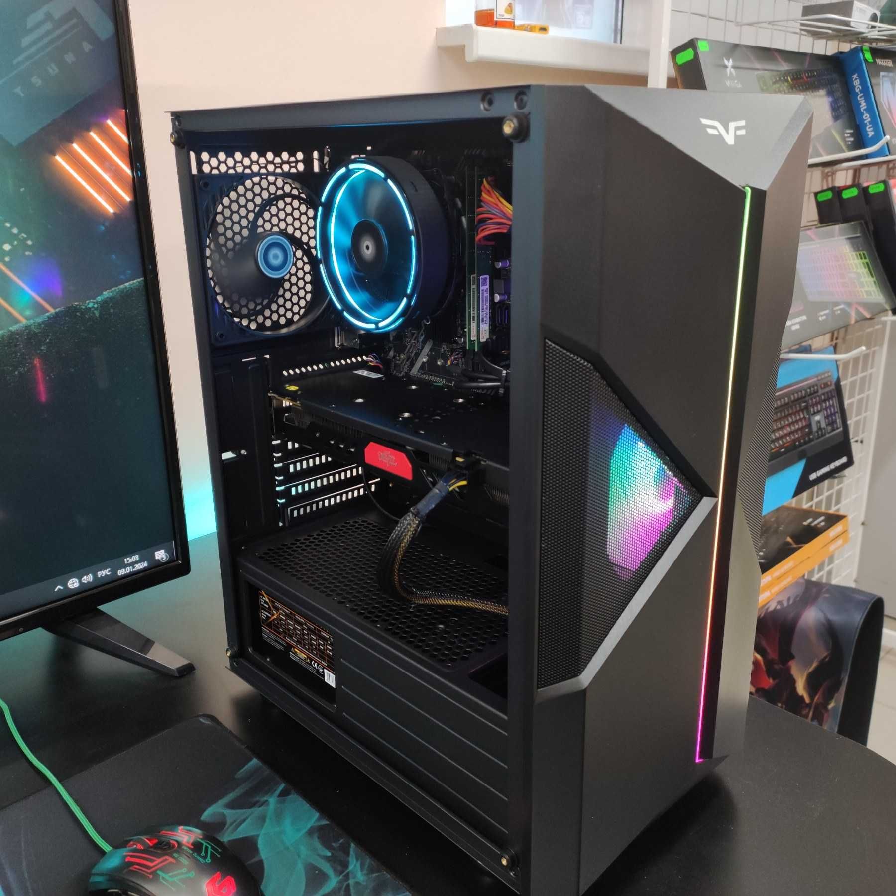 Игровой Компютер Intel Core i7, 16GB RAM, Red Devil RX 570, SSD 480GB