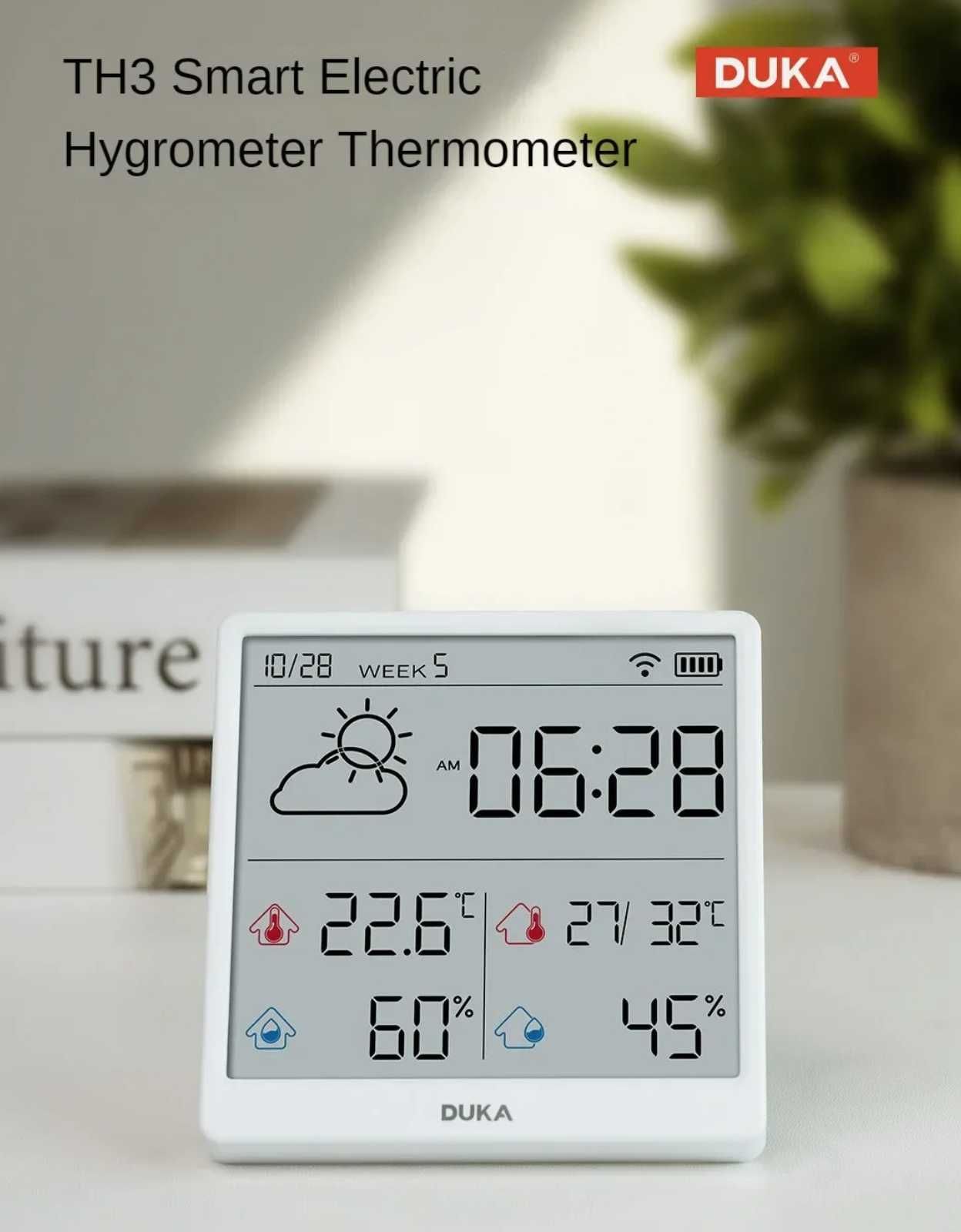 Смарт годинник DUKA TH3 Electronic Temperature Humidity Sensor Wifi