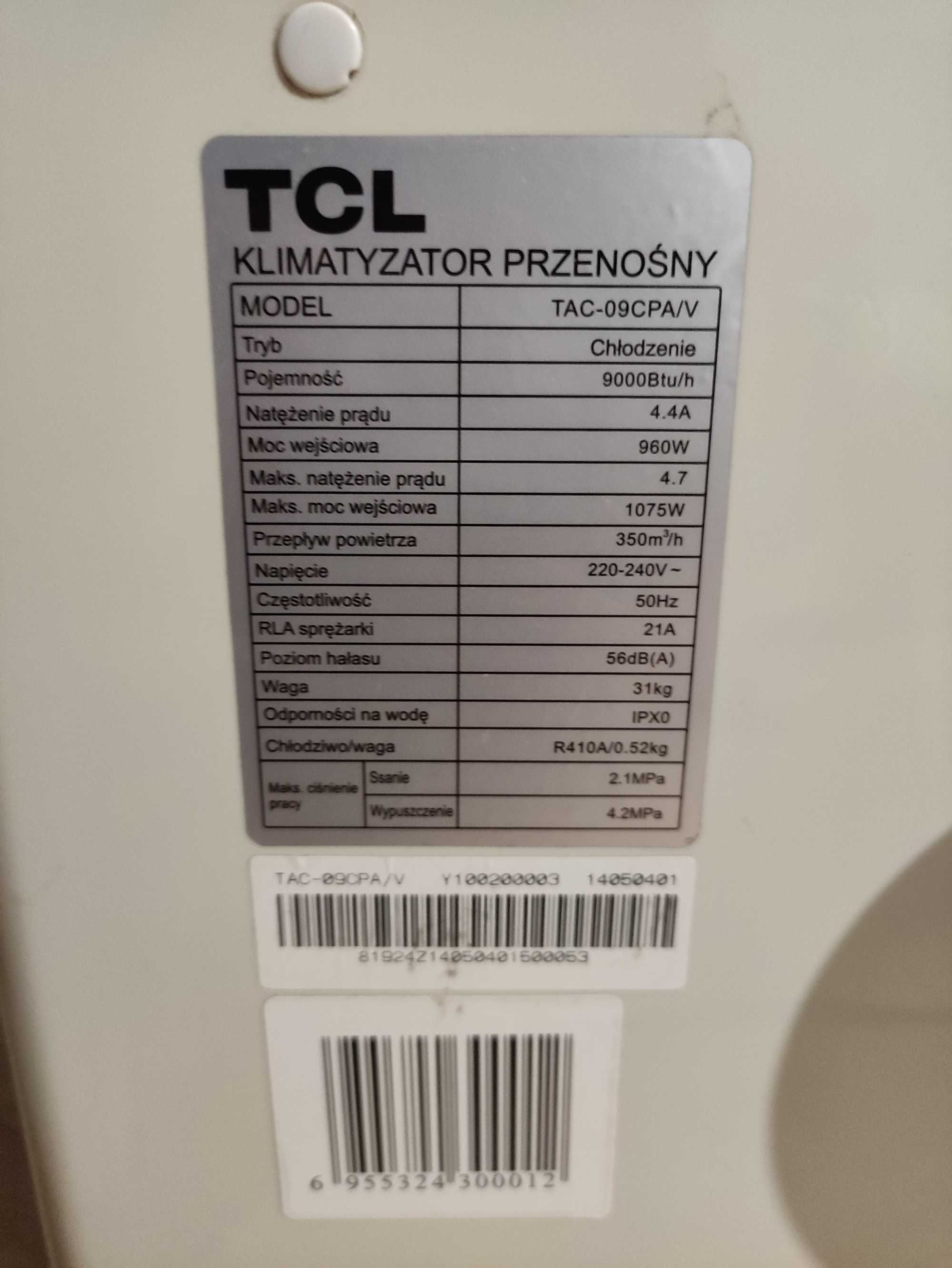 Klimatyzator przenośny TCL