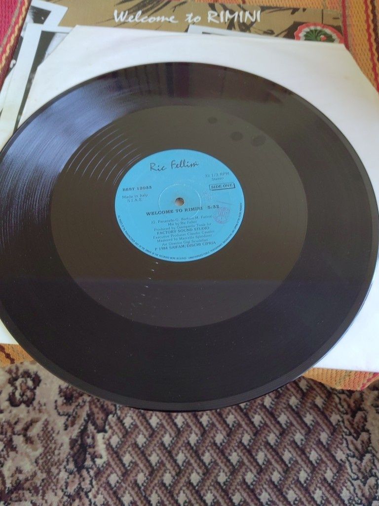 Ric Fellini-Welcome To Rimini, 12"Maxi singiel winylowy Italo disco