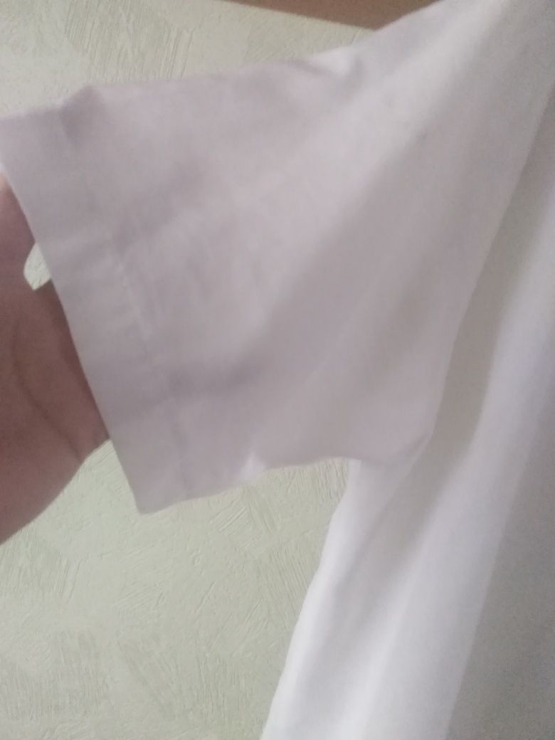 Белая рубашка на школьника подростка