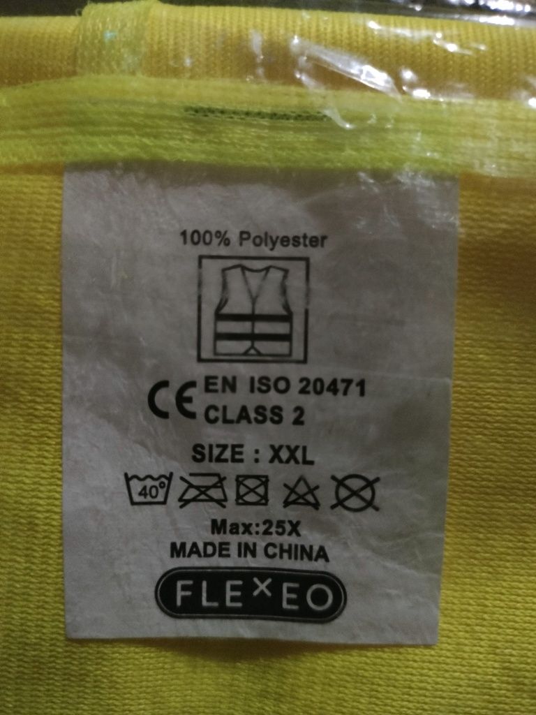 5 szt kamizelki FLExEO odblaskowe CE EN ISO 20471 XXL
