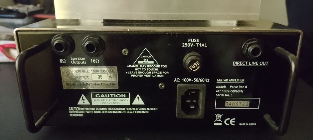 Amplificador guitarra valvulas CAJ