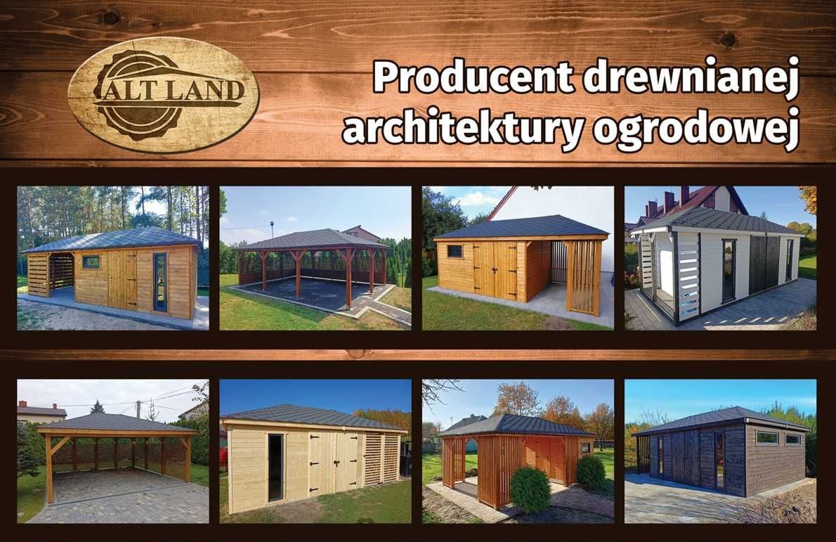 Altana ogrodowa 4 x 6 domek narzedziowy altanka drewutnia PRODUCENT