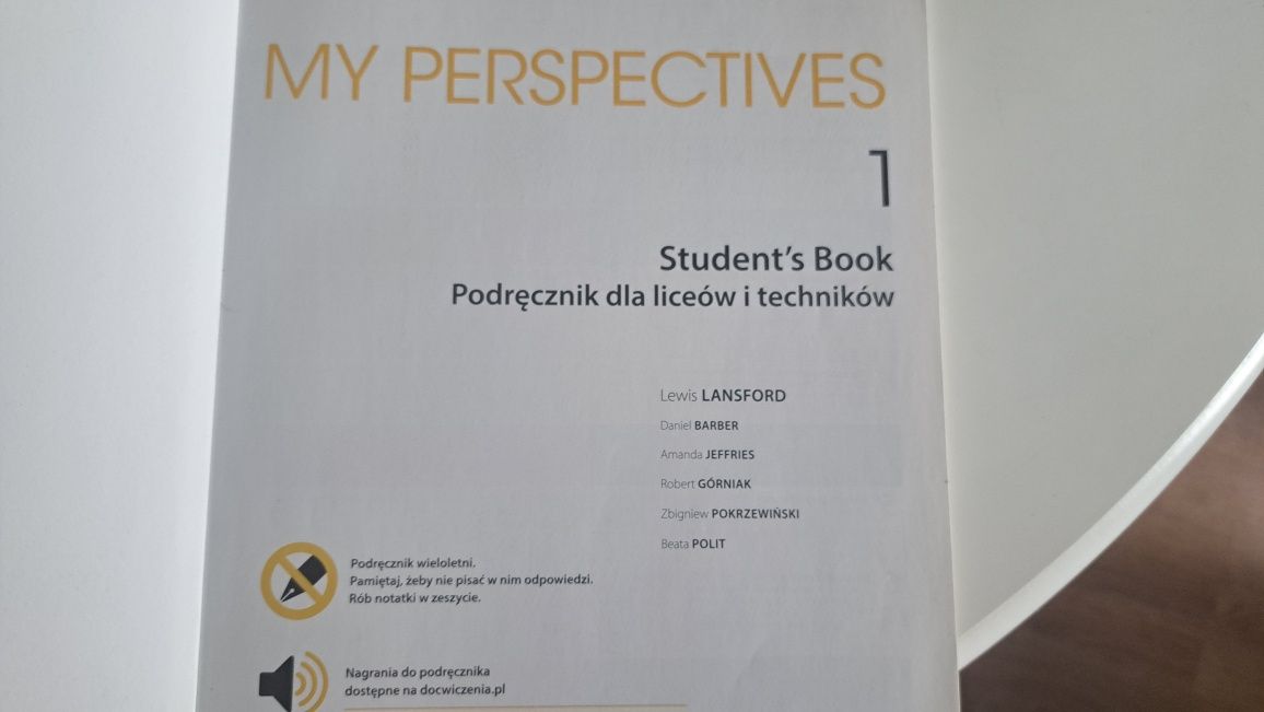 Książka My Perspectives 1, Student's Book, A2+/B1