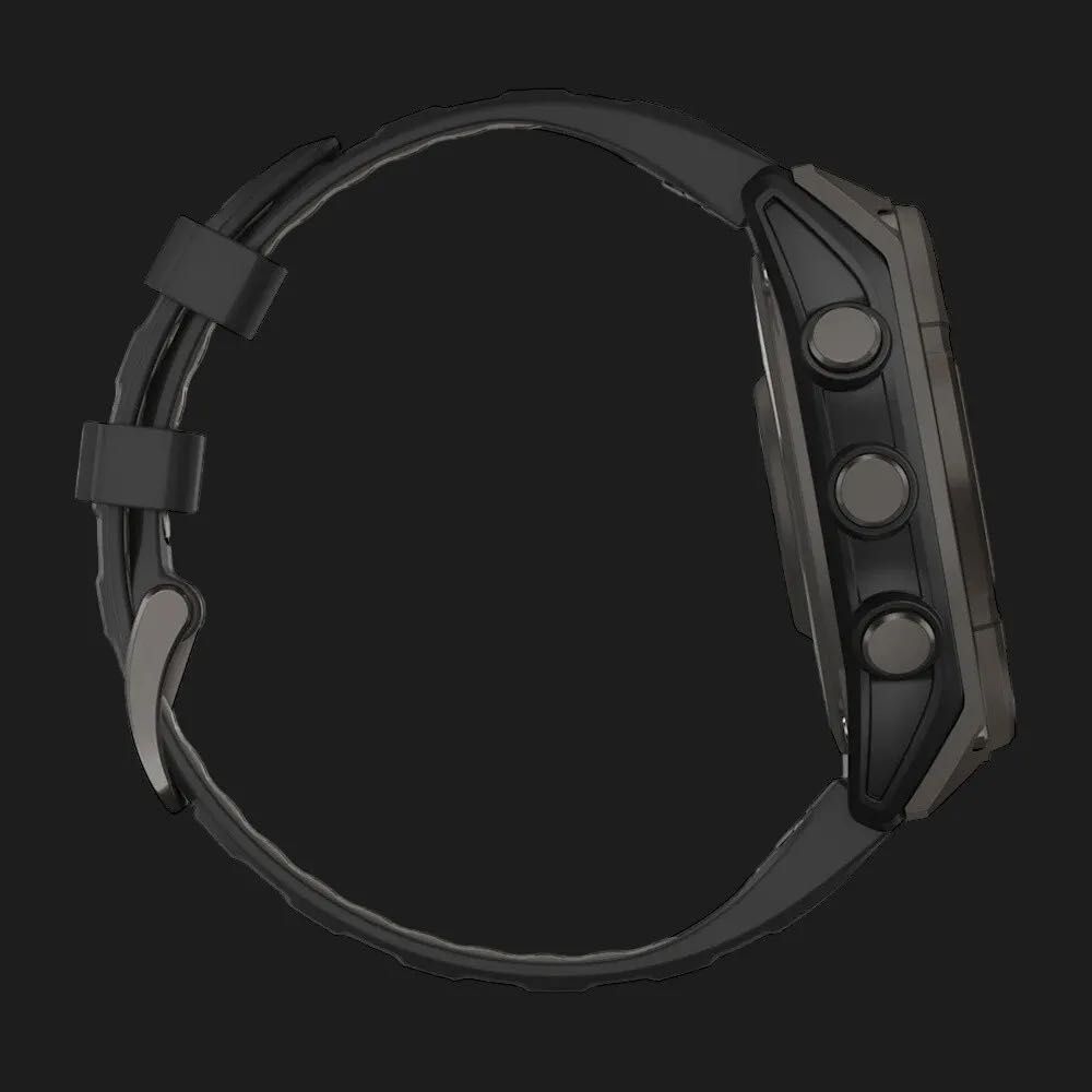 Garmin Fenix 8 51mm Solar Sapphire Carbon DLC Titanium with Black Band