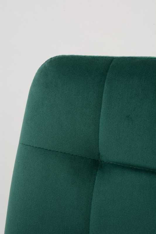 Fotel loft welur zieleń butelkowa