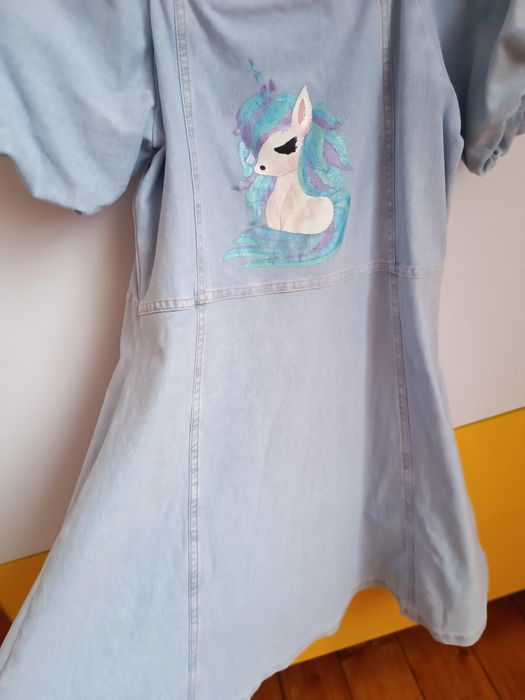 Джинсова сукня сарафан h&m 134-140