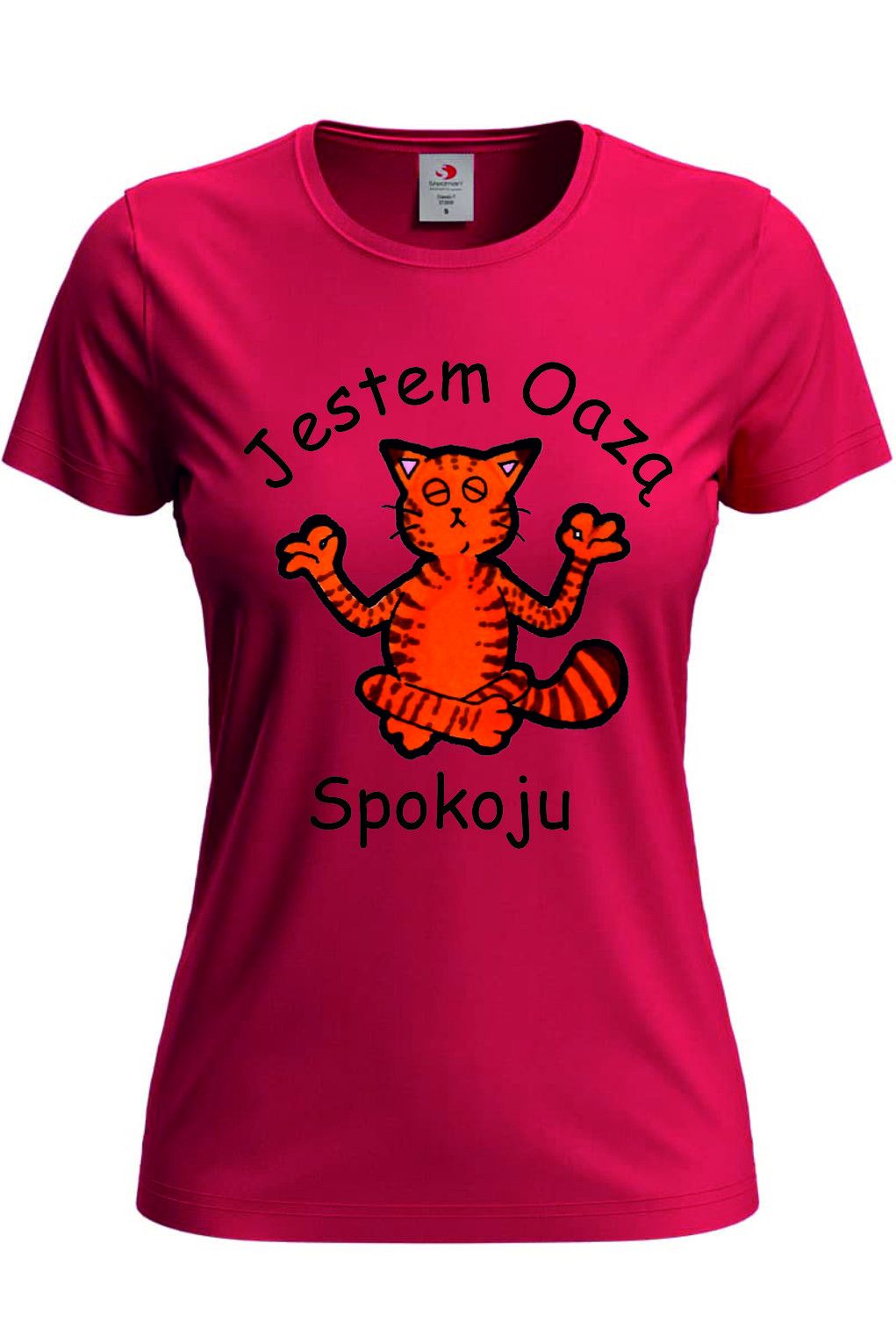 Koszulka Damska T-Shirt Prezent  T-Shirt Damski Oaza Spokoju Kot