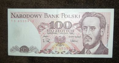 100 zł, 1988, Ludwik Waryński , seria TS