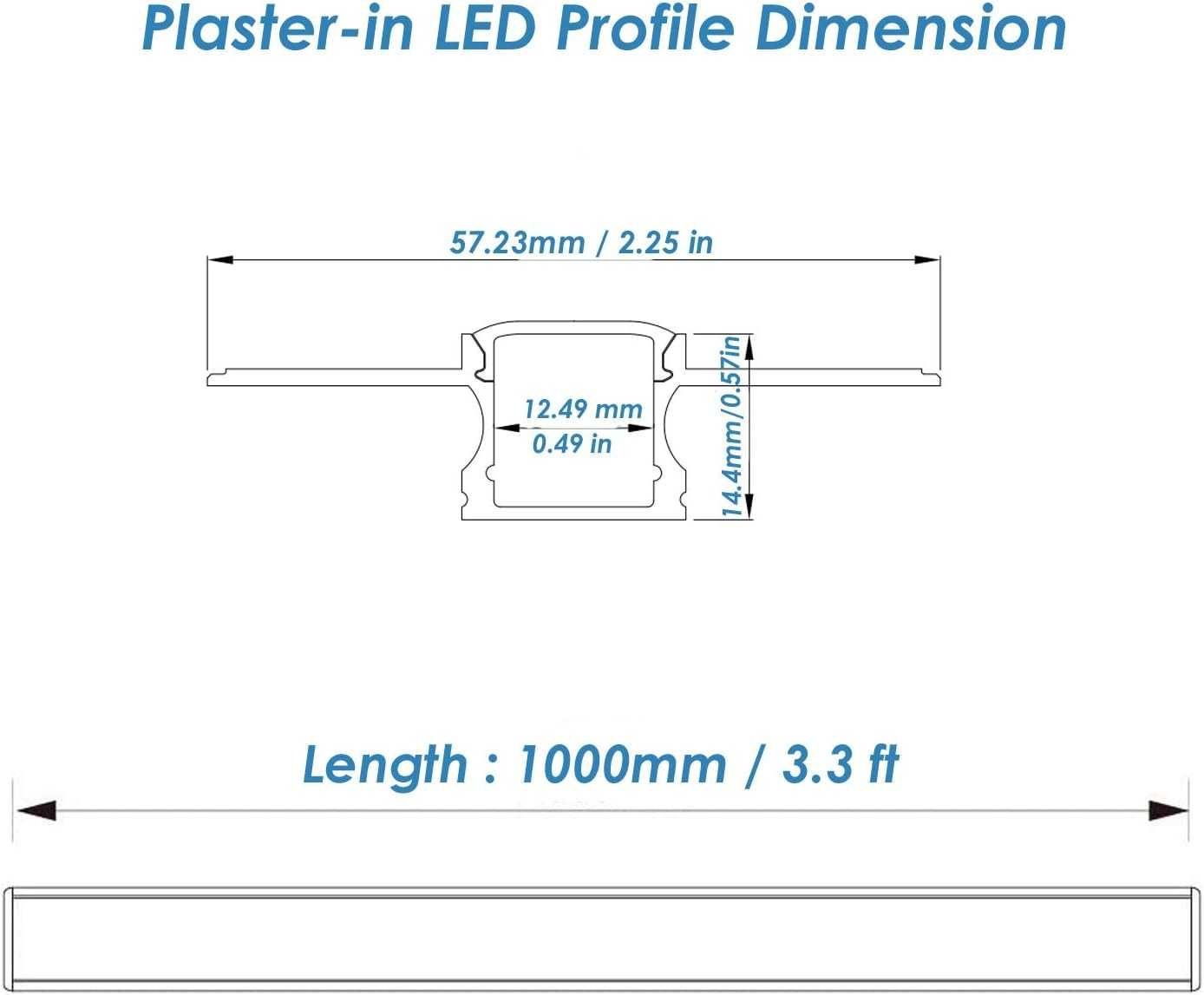 Nowa maskownica LED/ profil/ zaślepka/ aluminium/ 4x1m !683!