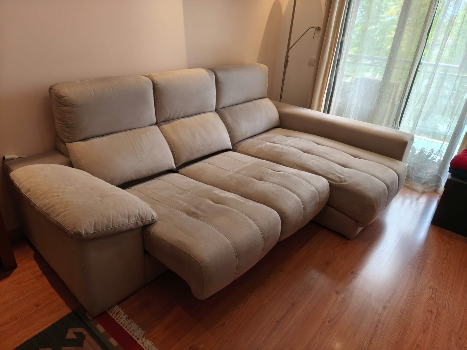 Sofá c/chaise longue JOM Clara IMPECÁVEL