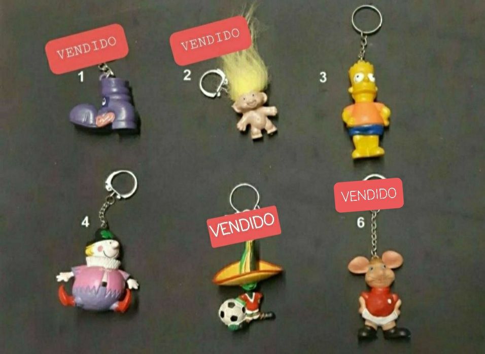 Porta Chaves Vintage (Anos 80 e 90) - Vendo individual