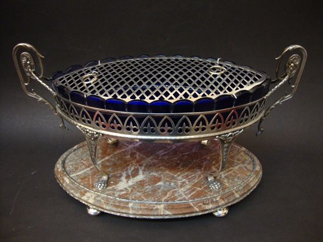Centro de mesa em prata portuguesa