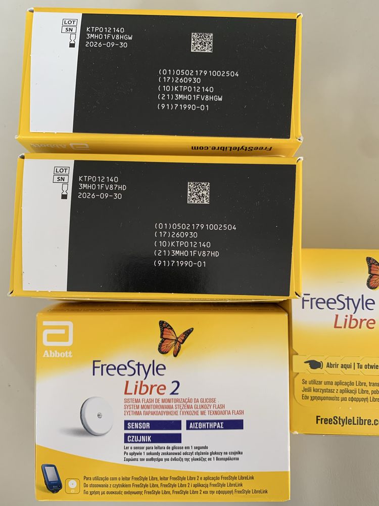 FreeStyle LIBRE 2 NOWY Sensor. Wazny do 2026 wrzesień. 1 szt.