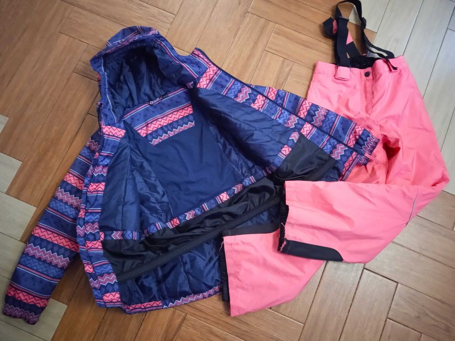 Kombinezon narciarski CRIVIT spodnie kurtka 128/134cm dziewczynka