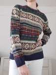 Sweter Cedar Wood gruby ciepły świąteczny zielony M